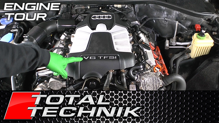 Audi Q7 3.0 TFSI Engine Bay Guided Tour (Basic Components) - Audi Q7 4L 2010-2016