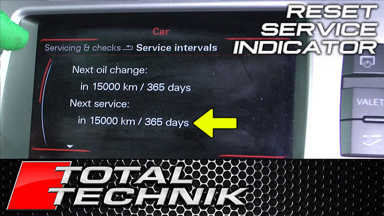 Audi Q7 How to Reset Service Due Indicator