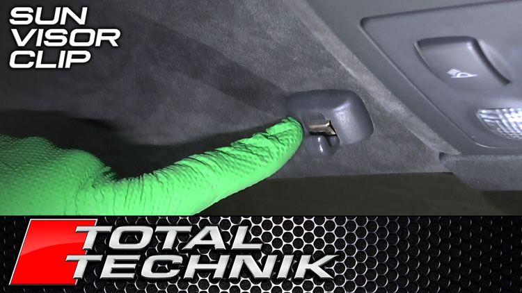 How to Remove Sun Visor Clip - Audi A6 S6 RS6 - C5 - 1997-2005