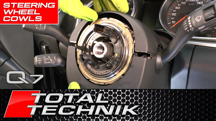 How to Remove Steering Wheel Cowls Audi Q7 4L 2005-2015 COMPLETE DIY GUIDE