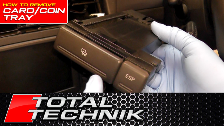 How to Remove Audi A4 S4 RS4 (B6 B7) Coin Card Tray Cabriolet Version