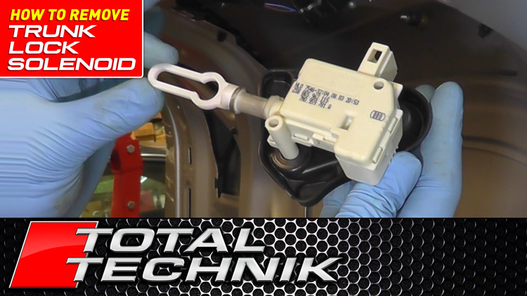 How to Remove Trunk Lock Solenoid Audi A4 S4 RS4 (B6 B7)