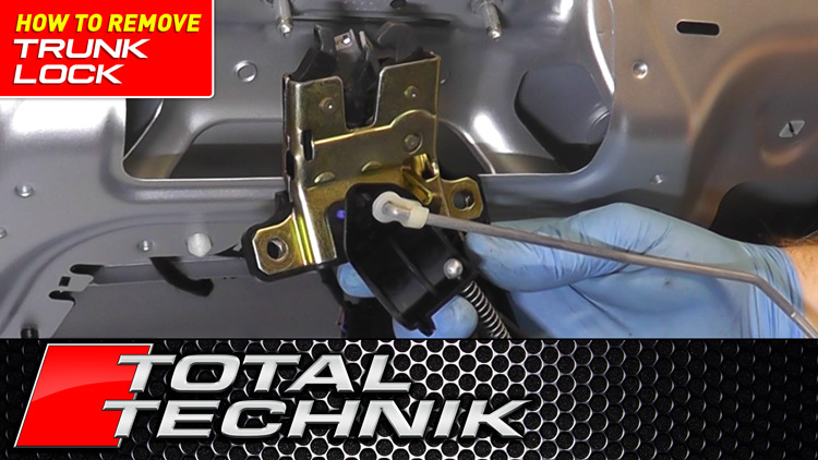How to Remove Trunk Lock  Audi A4 S4 RS4 (B6 B7)