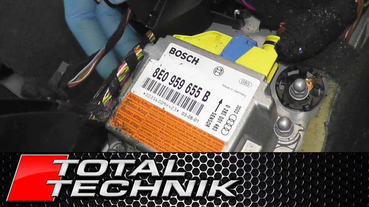 Location of and How to Remove Airbag ECU - Audi A4 S4 RS4 - B6 B7 - 2001-2008