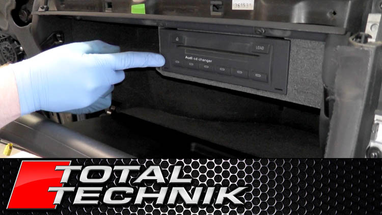 How to Remove CD Changer (Glove Box/Compartment Model) - Audi A4 S4 RS4 - B6 B7