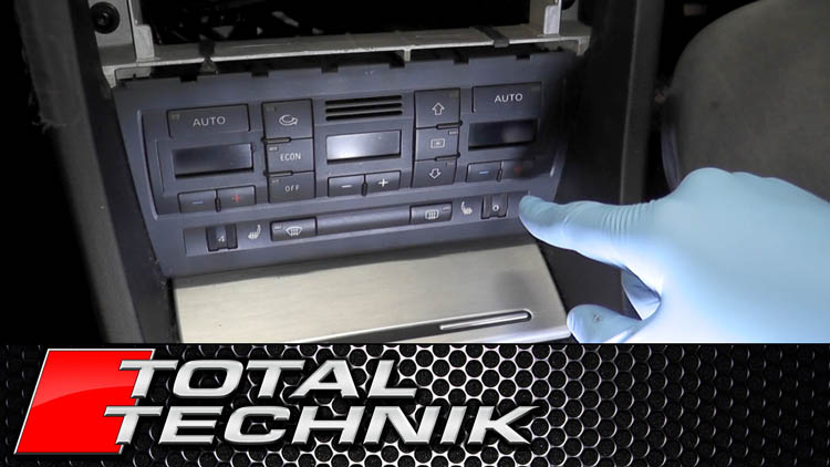 How to Remove Climate Control (Air Con Heater) Panel - Audi A4 S4 RS4 - B6 B7