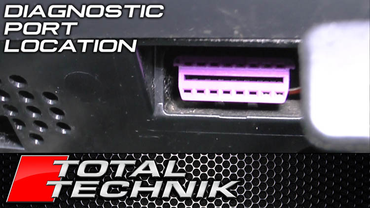 Location of Diagnostic Port Plug - Audi A4 S4 RS4 - B6 B7 - 2001-2008