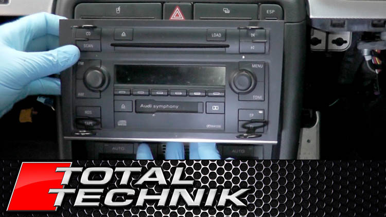 How to Remove Double Din Stereo Radio - Audi A4 S4 RS4 - B6 B7 - 2001-2008