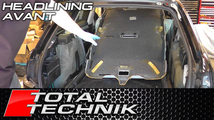 How to Remove Headlining COMPLETE PROJECT - Audi A4 S4 RS4 - B6 B7 - Avant (Non Sunroof)