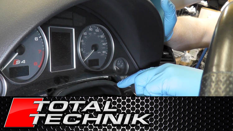 How to Remove Instrument Cluster (Speedo Speedometer) - Audi A4 S4 RS4 - B6 B7