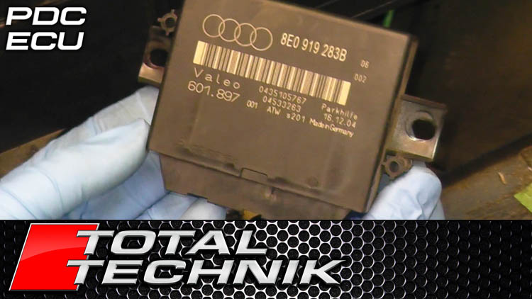 How to Remove Rear Parking Sensor ECU Control Module - Audi A4 S4 RS4 - B6 B7 - 2001-2008