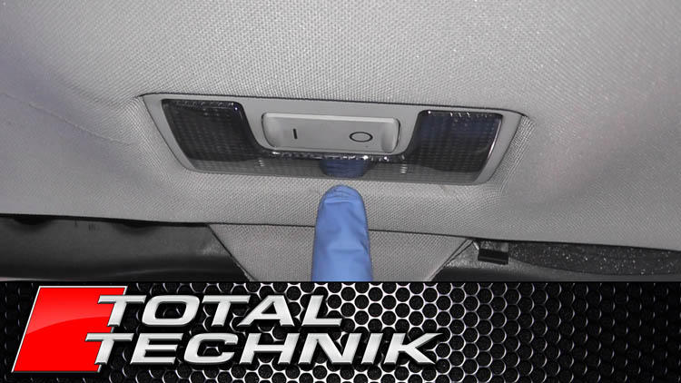 How to Remove Rear Boot Trunk Roof Light (AVANT) - Audi A4 S4 RS4 - B6 B7 - 2001-2008