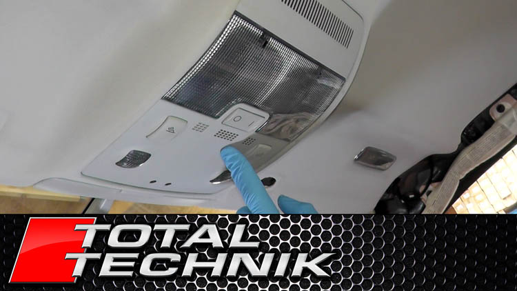 How to Remove Main Roof Reading Light - Audi A4 S4 RS4 - B6 B7 - 2001- 2008