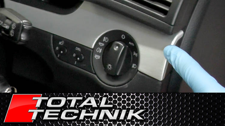 How to Remove Dash Trim Around Headlight Switch - Audi A4 S4 RS4 - B6 B7 - 2001-2008