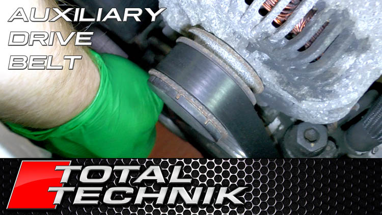 How to Change Auxiliary Drive Belt (Poly V Belt): Audi VW Seat Skoda 2.0 TDI ALL MODELS (Audi A6 C6)