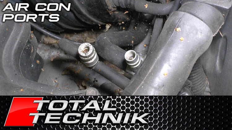 Audi RS6 Location of Air Con Filler & Drain Valves - Audi A6 S6 RS6 - C5 - 1997-2005