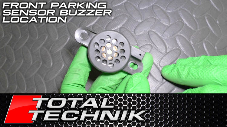 Location of Front Parking Sensor Buzzer (PDC) - Audi A6 S6 RS6 (C5)