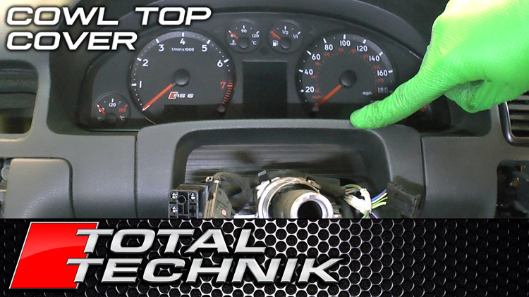 How to Remove Steering Wheel Cowl Top Dash Cover Trim Audi A6 S6 RS6 C5 1997-2005